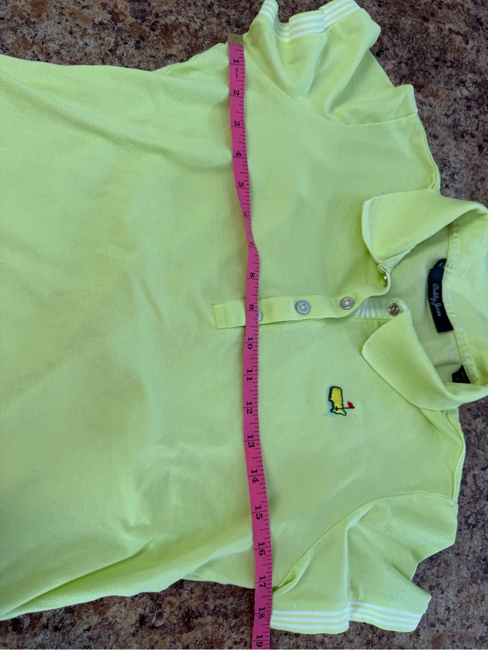 Bobby Jones Masters Golf Polo Shirt Neon Women's Medium 100% Cotton - Picture 5 of 6
